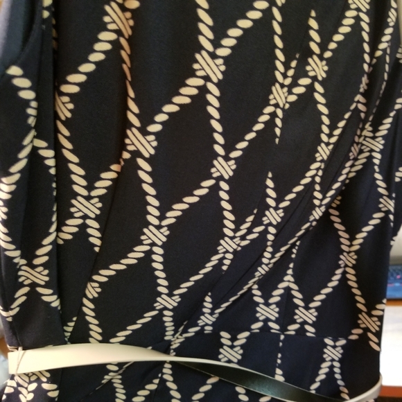 *Navy Belted Sheath Dress* - Picture 5 of 13